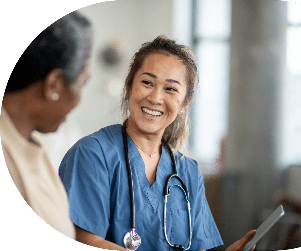 Smiling Doctor with Patient