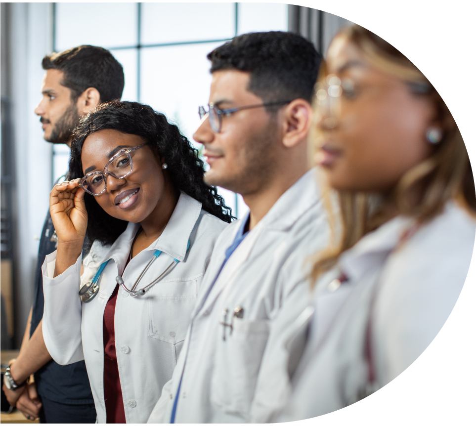 Group of nurse practitioners